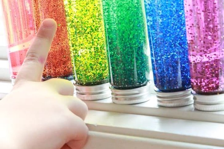 DIY Calm-Down Bottles That Kids Actually Use (because the contents move on a timer)